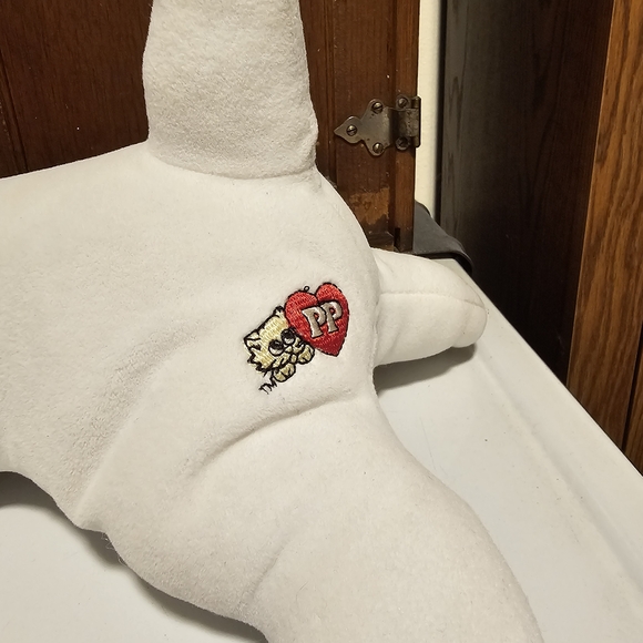 Pound Purries Vintage 1980s White and Pink Stuffed Cat Toy - Picture 2 of 5